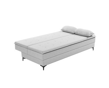 Sofá Cama 3L Linho Cinza