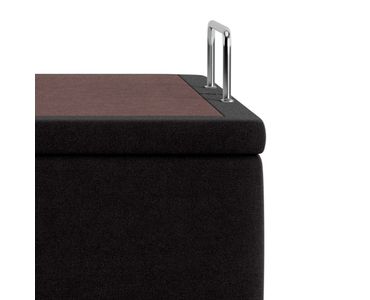 Base Sommier Baú Nobuck Solteiro