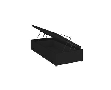 Base Sommier Baú Fashion Nobuck Solteiro